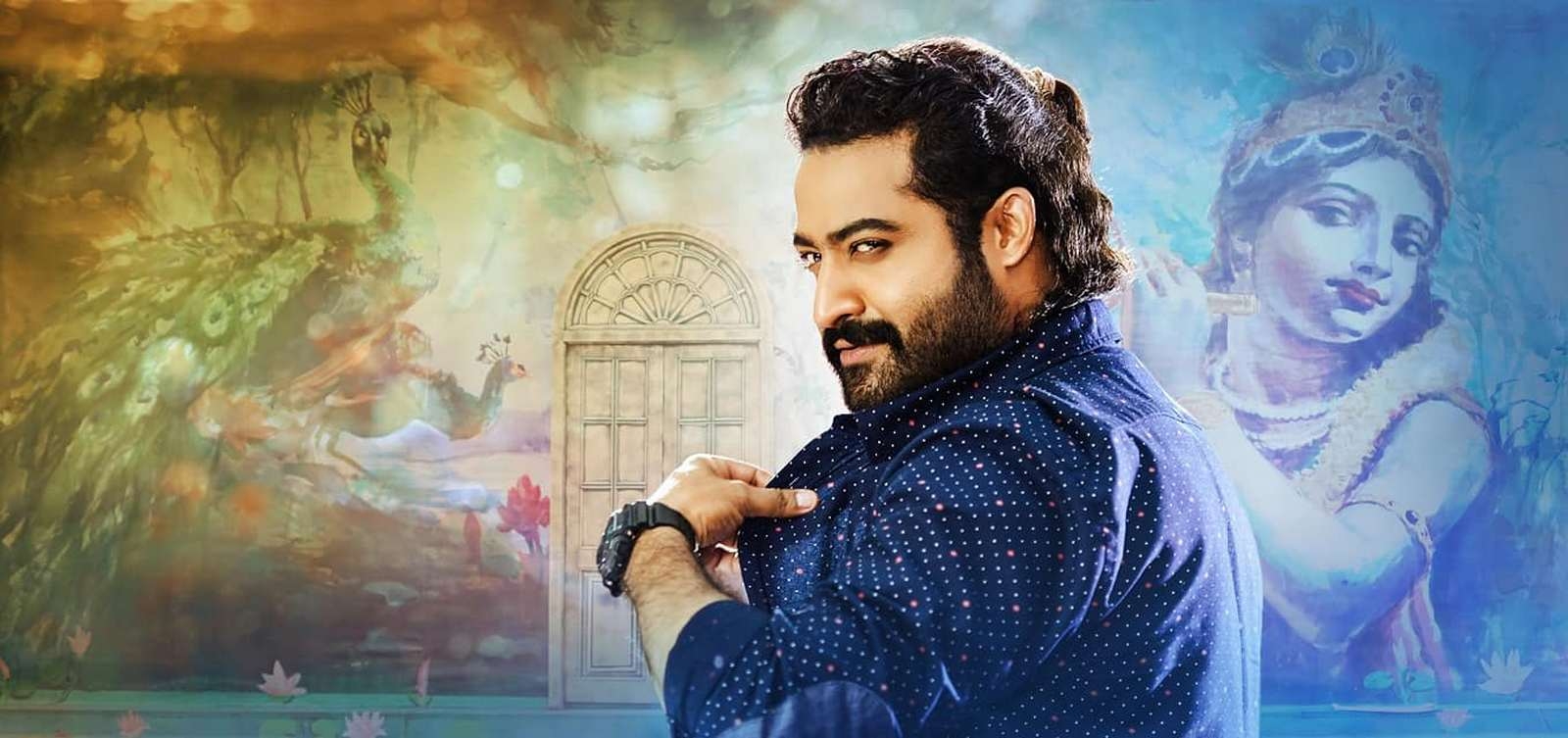 1600x760 Jai Lava Kusa Movie HD Photo Stills. Jr NTR, Rashi Khanna, Dual Screen