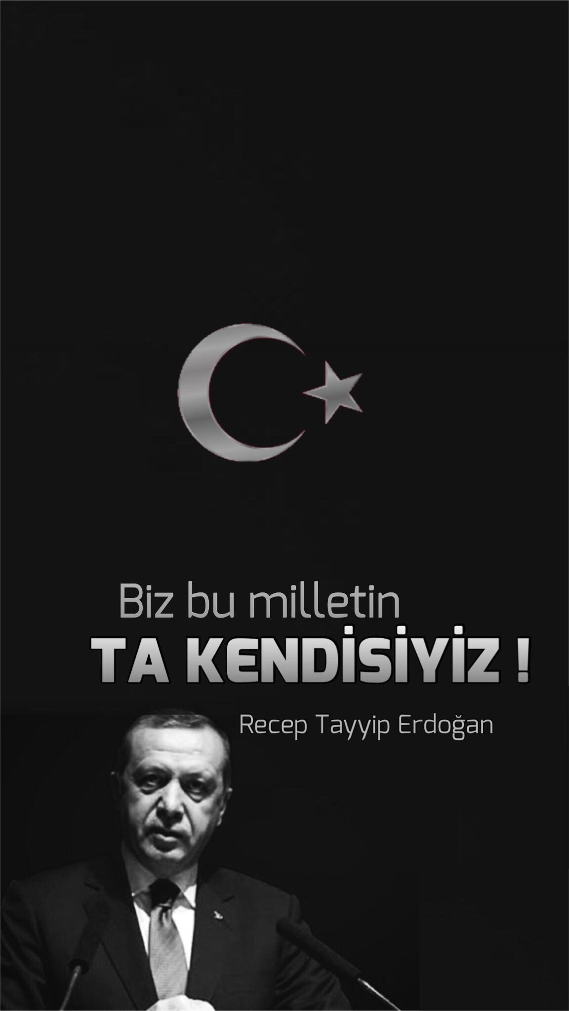 1160x2050 Biz bu milletin ta kendisiyiz. Recep Tayyip Erdoğan. Kitap, Phone