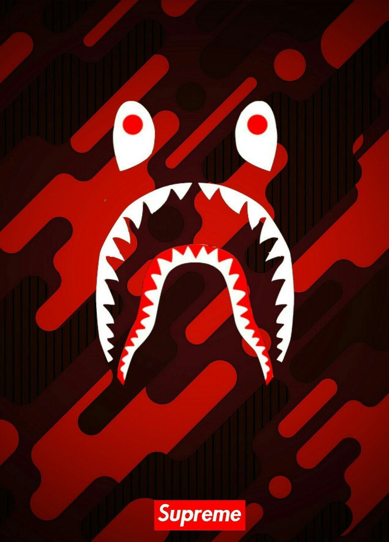 1280x1780 Shark Face BAPE Wallpaper, Phone