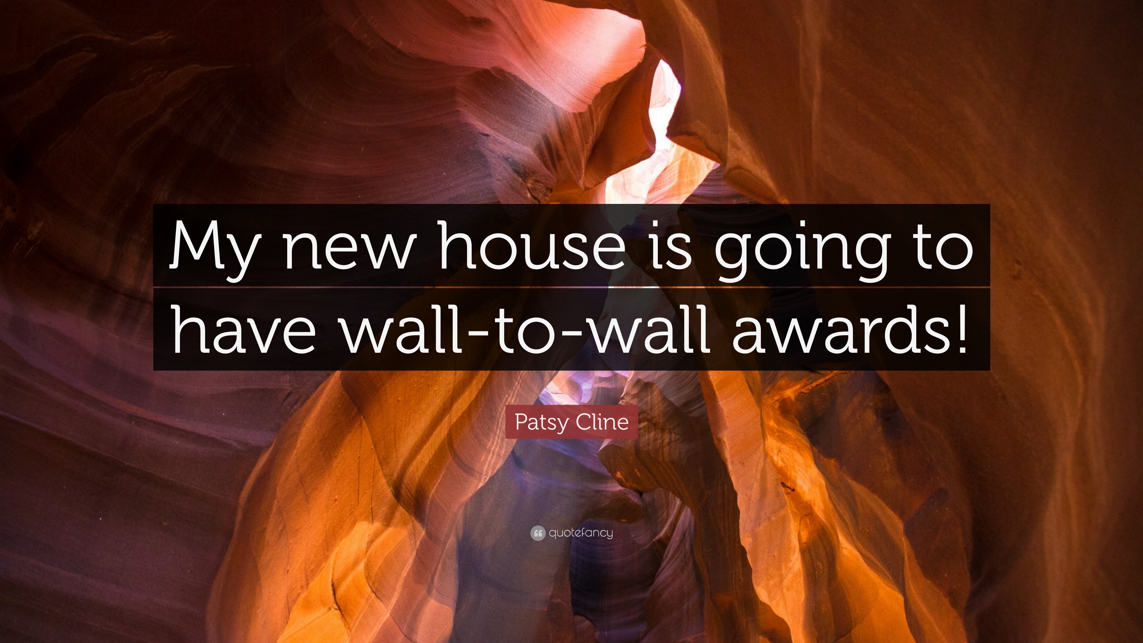 3840x2160 Patsy Cline Quote: “My New House Is Going To Have Wall To Wall, Desktop