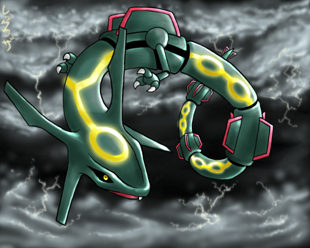 1000x800 Rayquaza In Pokemon, Kids Coloring, Desktop