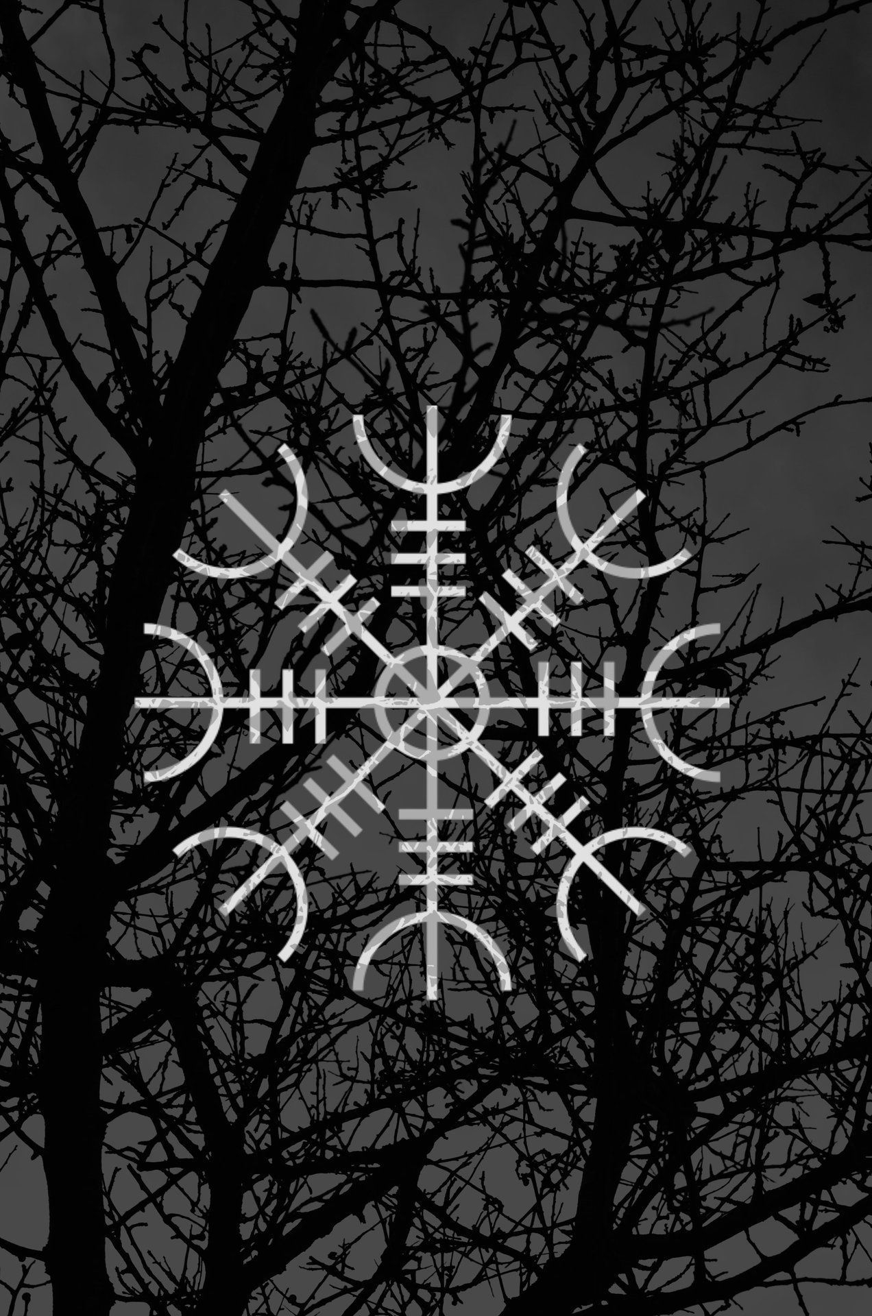 1280x1920 Norse Runes Wallpaper, Phone