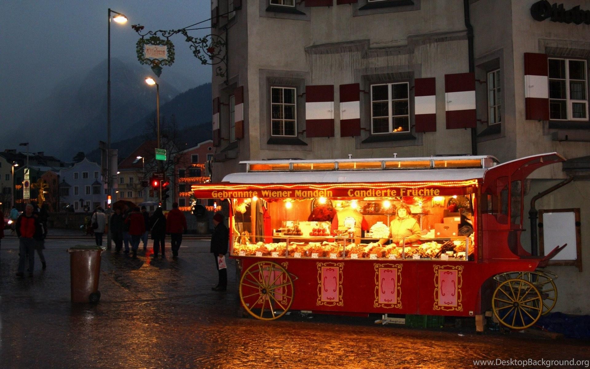 1920x1200 Wallpaper Vienna Christmas Market Caramel Nuts Innsbruck Austria, Desktop