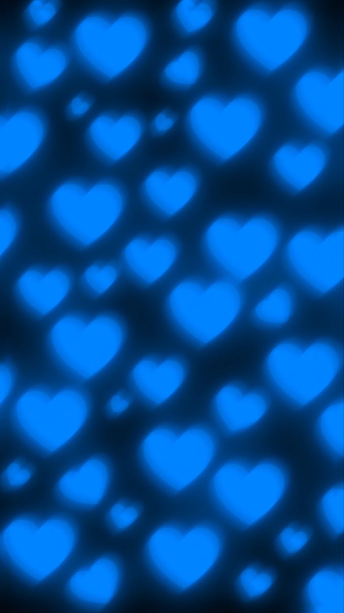 680x1200 Bright blue hearts background. Dark blue heart wallpaper, Heart background, Heart wallpaper, Phone