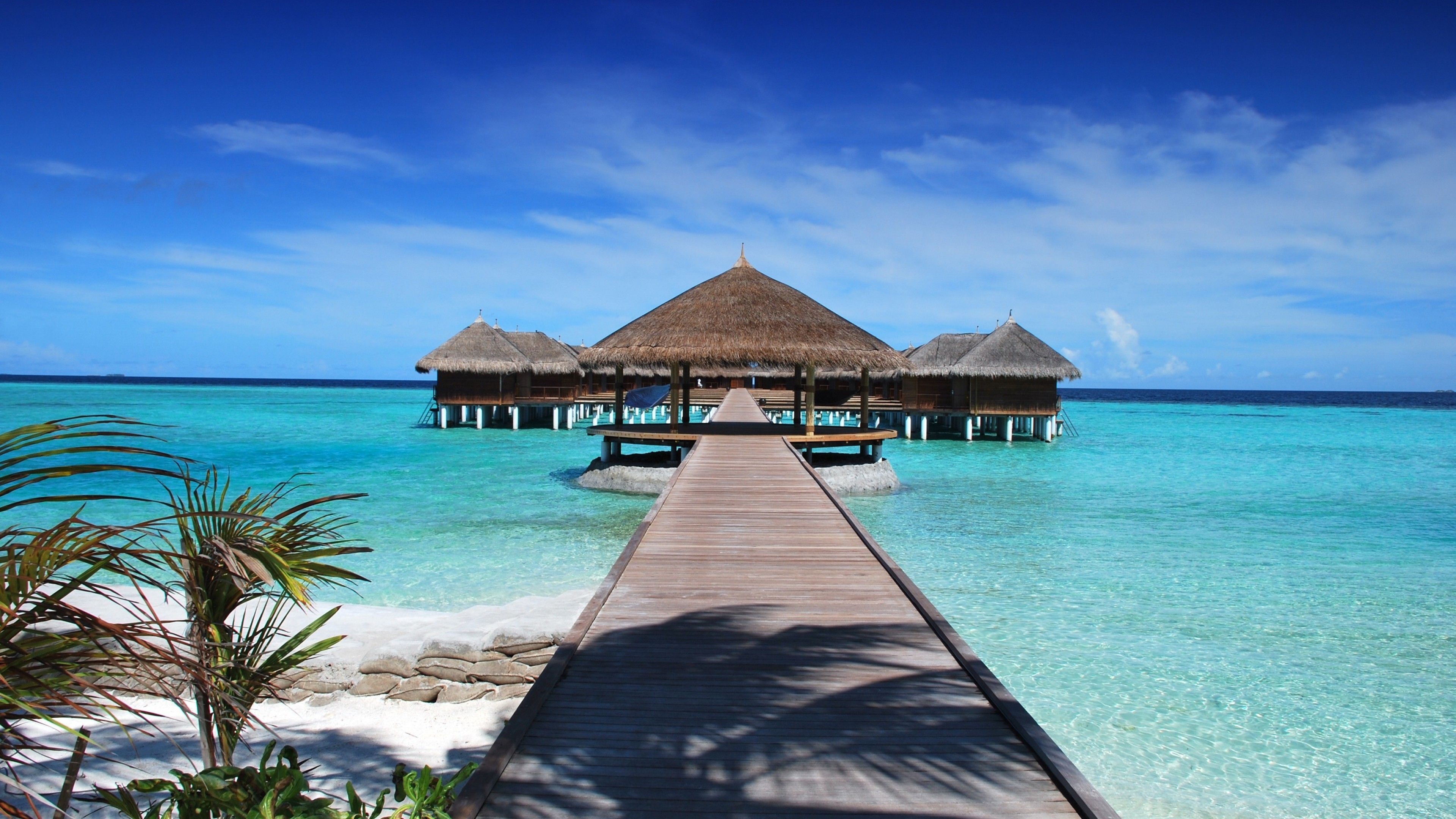 3840x2160 Wallpaper Maldives, hotel, 4K, Travel, Desktop