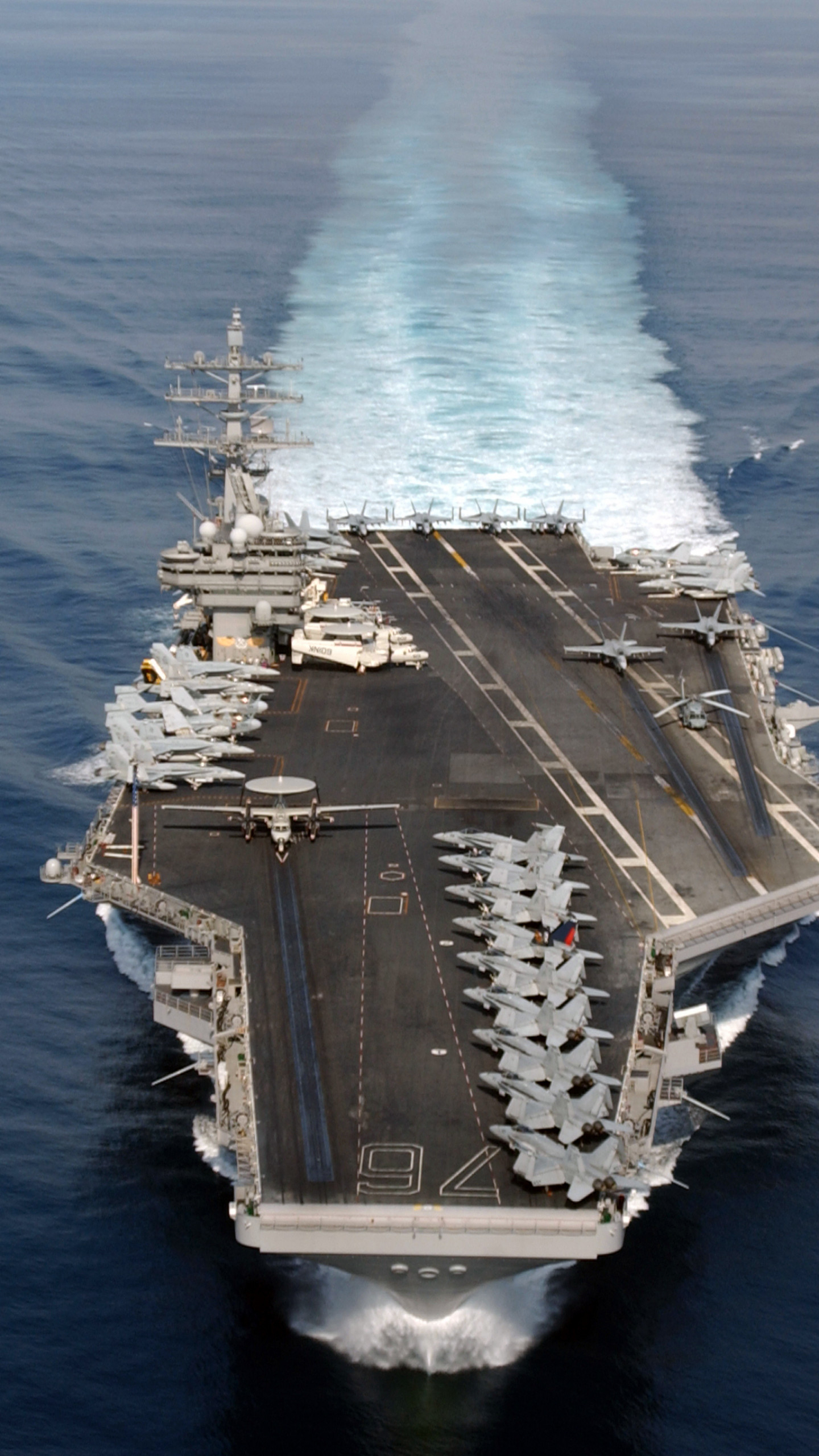 1440x2560 Wallpaper USS Ronald Reagan, aircraft carrier, CVN- Nimitz, U.S. Navy, Military, Phone