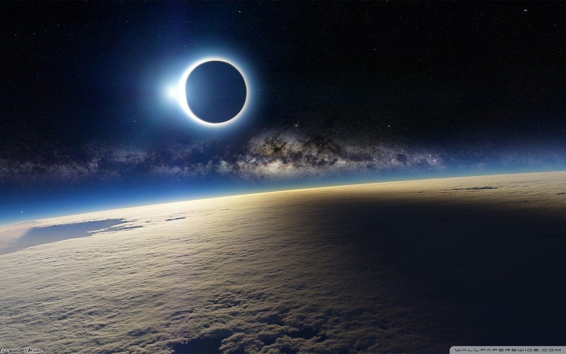 1920x1200 Solar Eclipse from Space ❤ 4K HD Desktop Wallpaper for 4K Ultra HD TV, Desktop