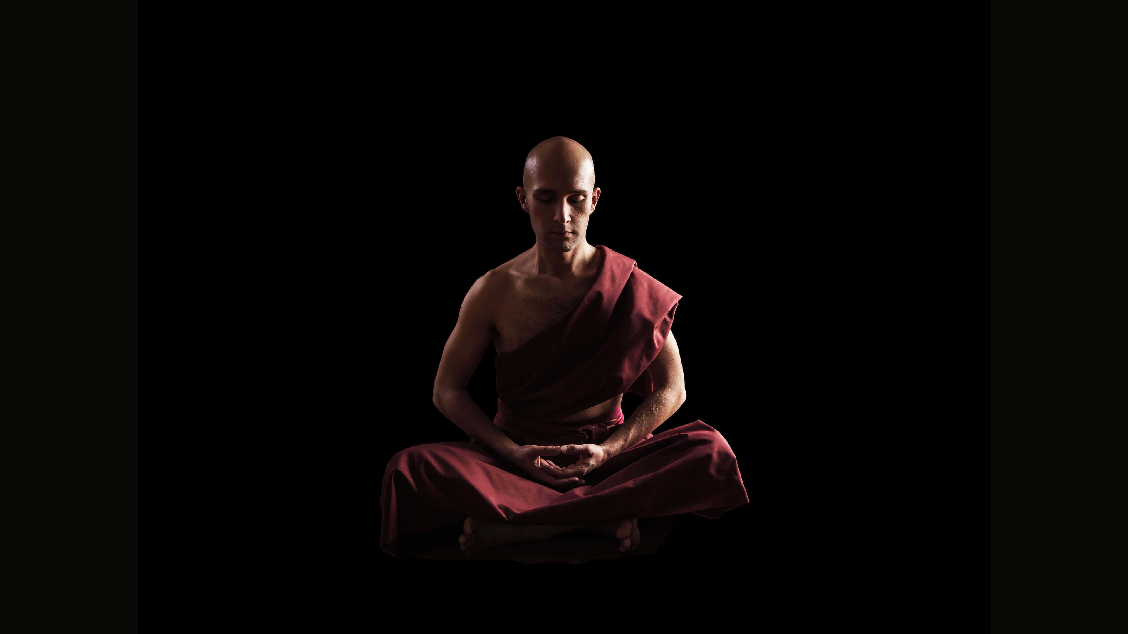 3840x2160 Buddhist Monk Meditating UHD 4K Wallpaper, Desktop