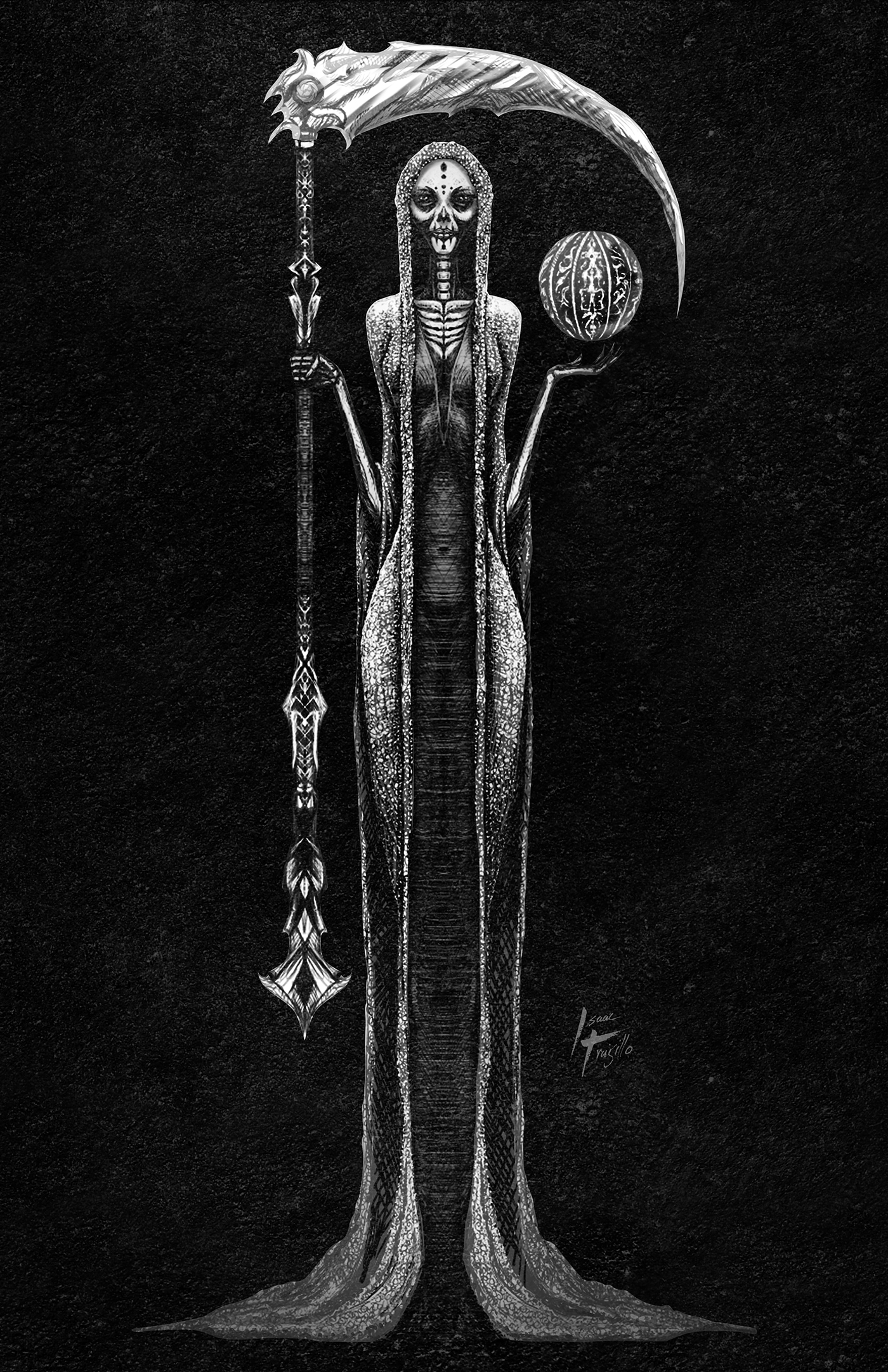 1400x2170 Santa Muerte, Phone