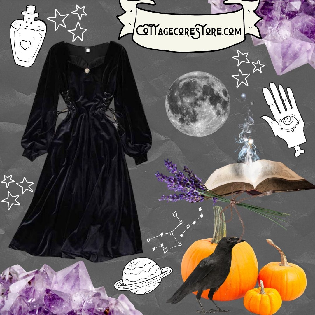 1080x1080 Witchcore Mood Board. Tea dress, Dresses, Girl outfits, Phone