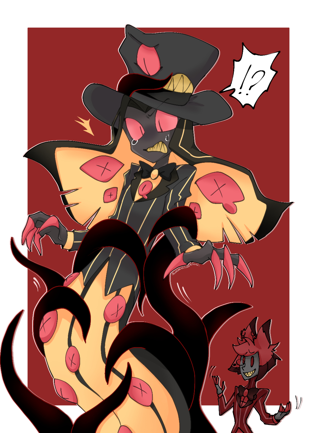 1070x1460 Hazbin Hotel Alastor X Sir Pentious(Radio Snake), Phone