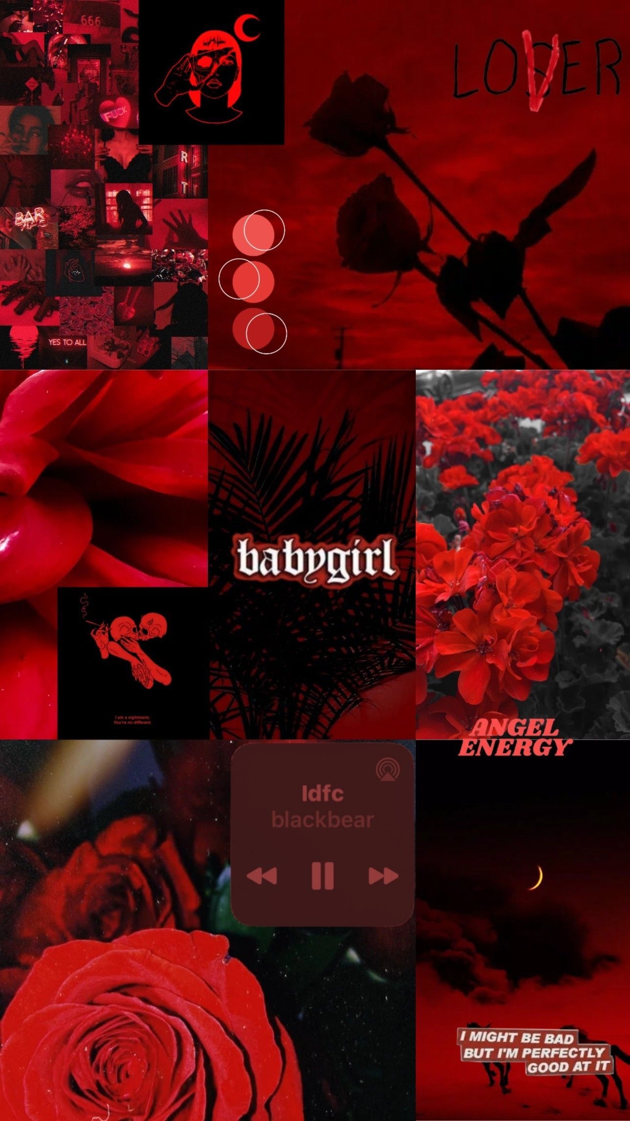 1290x2290 Red and black aesthetic wallpaper.dk, Phone