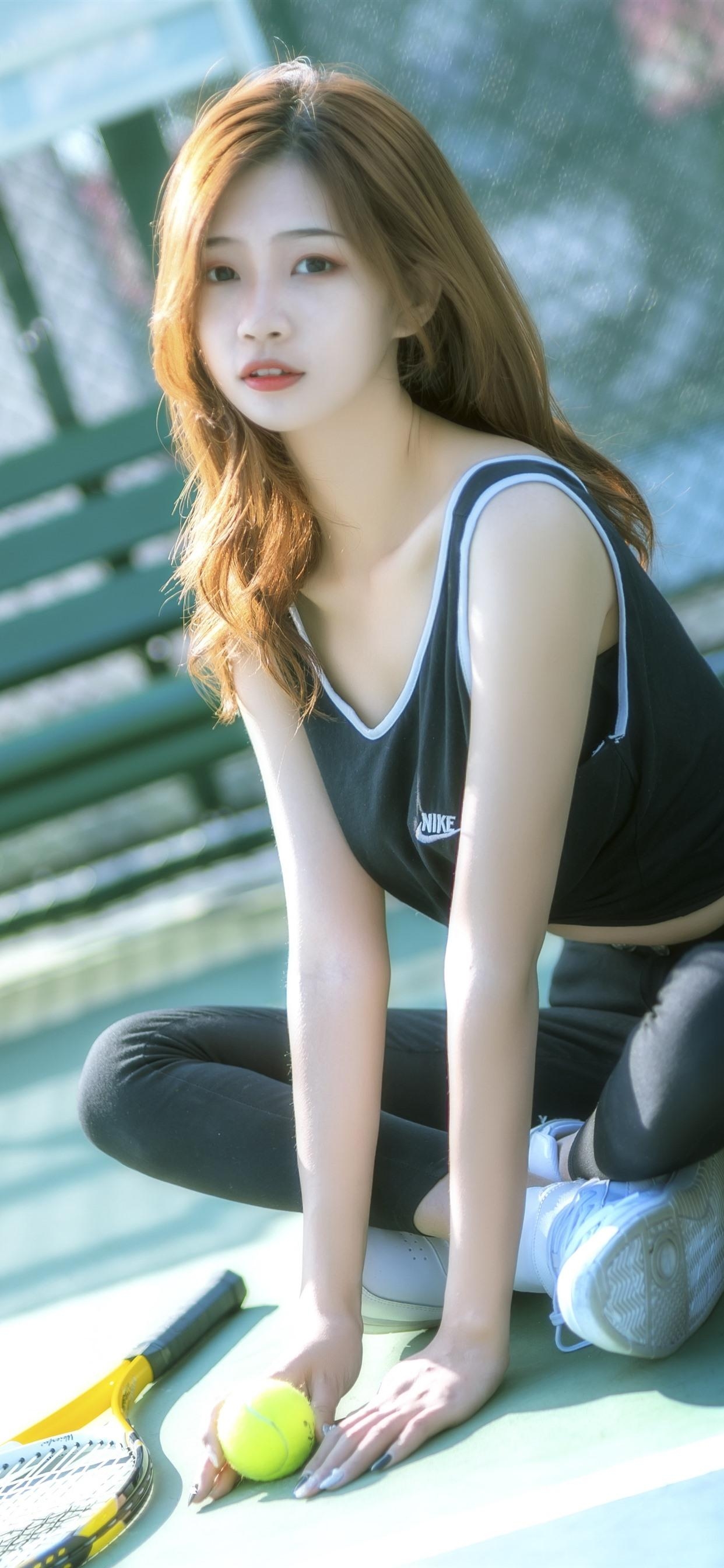 1250x2690 Asian Girl, Tennis, Sport  IPhone 11 Pro XS Max Wallpaper, Phone