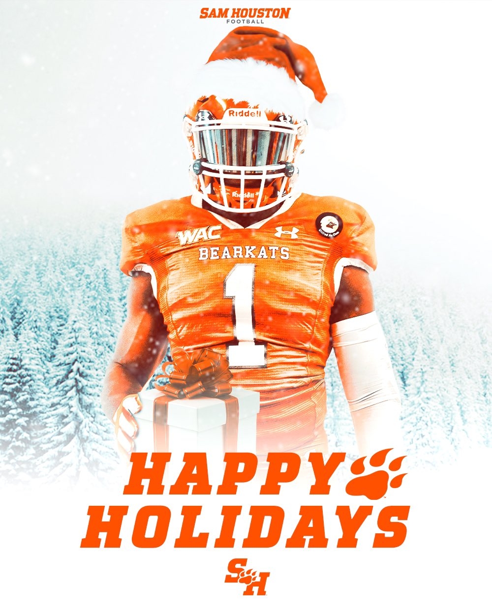 1000x1250 Sam Houston Football Christmas and Happy Holidays from our family to yours!, Phone