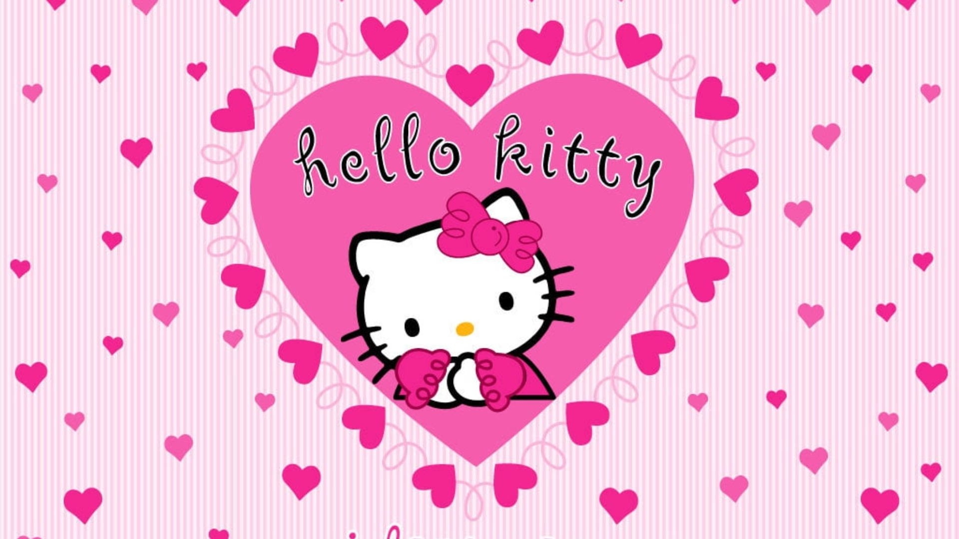 1920x1080 Download Hello Kitty Desktop With Hearts Wallpaper, Desktop