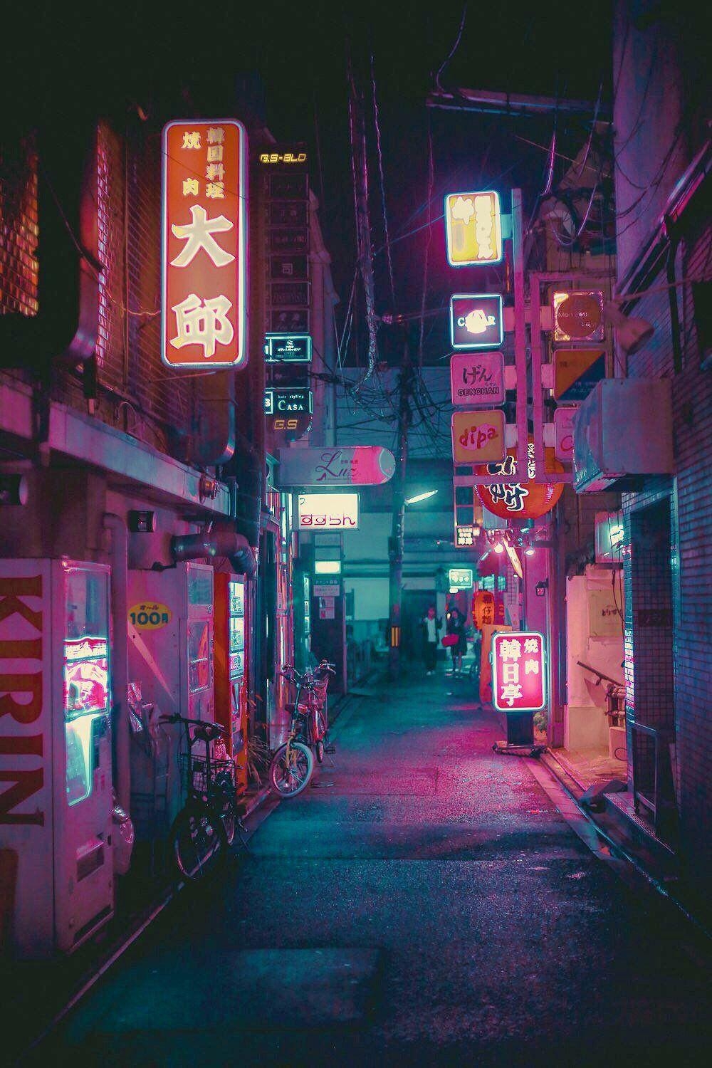 1000x1500 N I G H T L I F E - City aesthetic, Cyberpunk city, Aesthetic, Phone