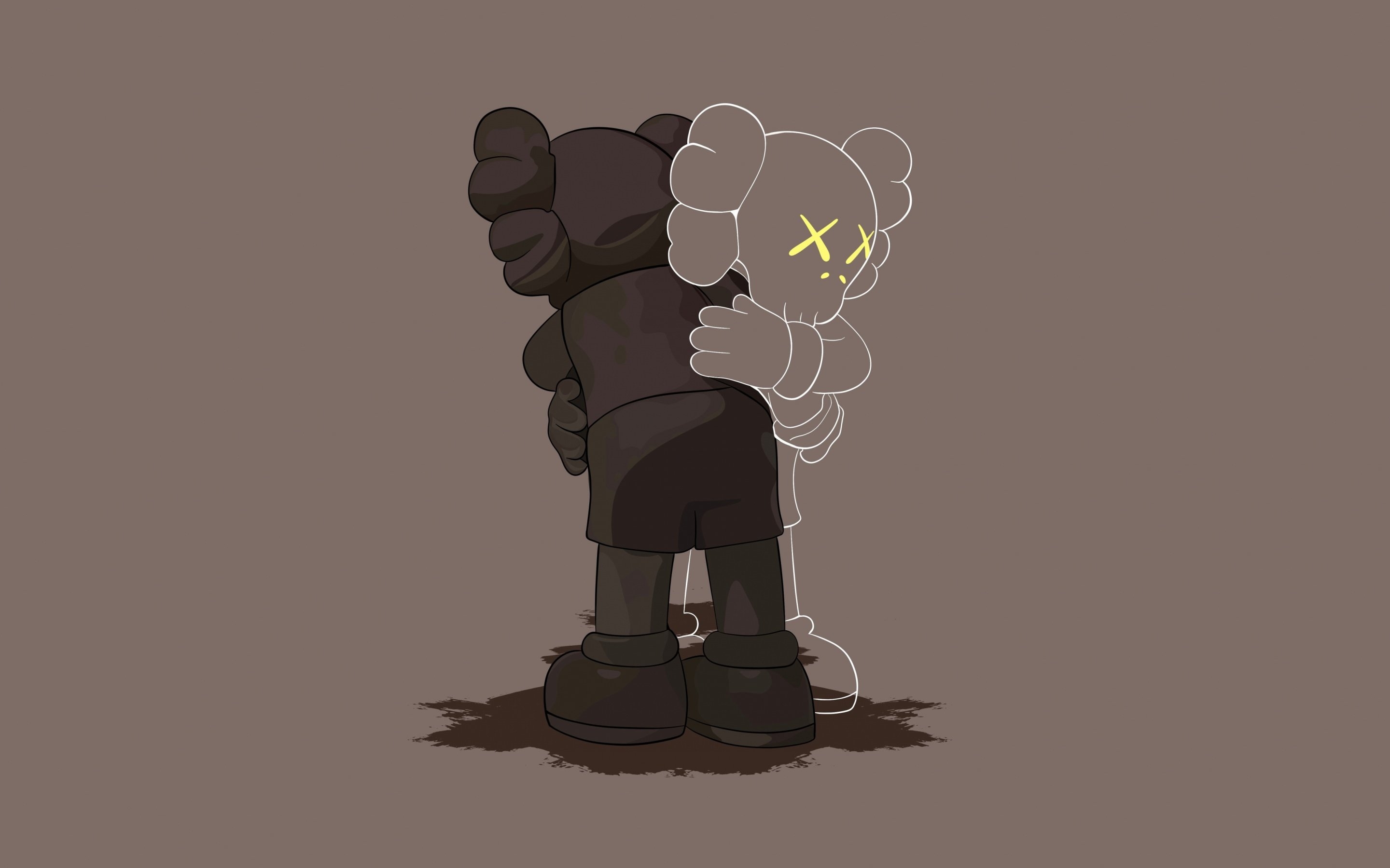 2880x1800 Kaws Companion Wallpaper 4K, Minimalist, Kaws hugging, Desktop