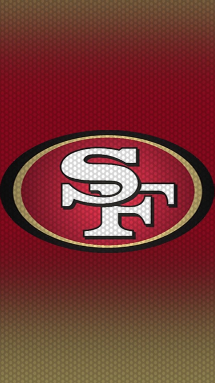 740x1310 San Francisco 49ers Logo on Red Background, Phone