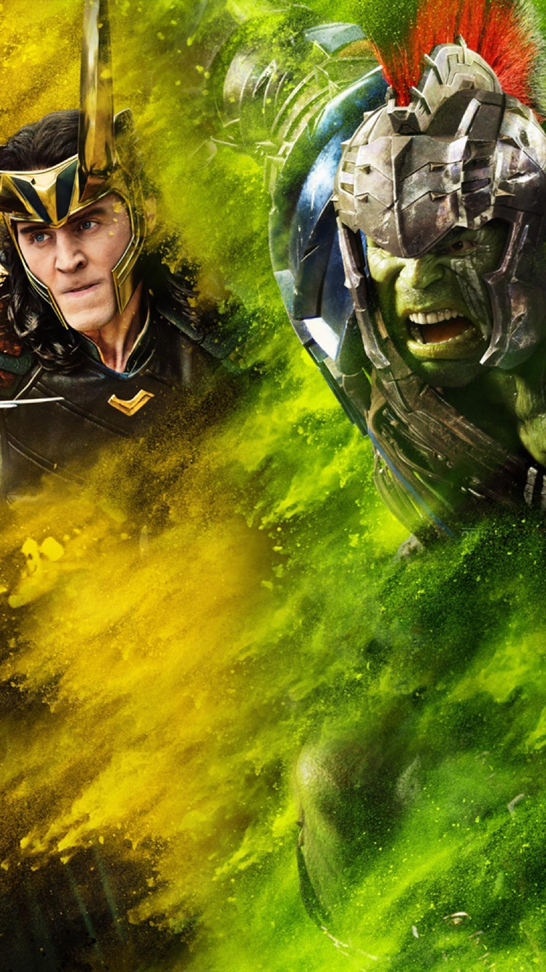 1080x1920 Thor Loki Hulk Thor Ragnarok iPhone 6s, 6 Plus, Phone