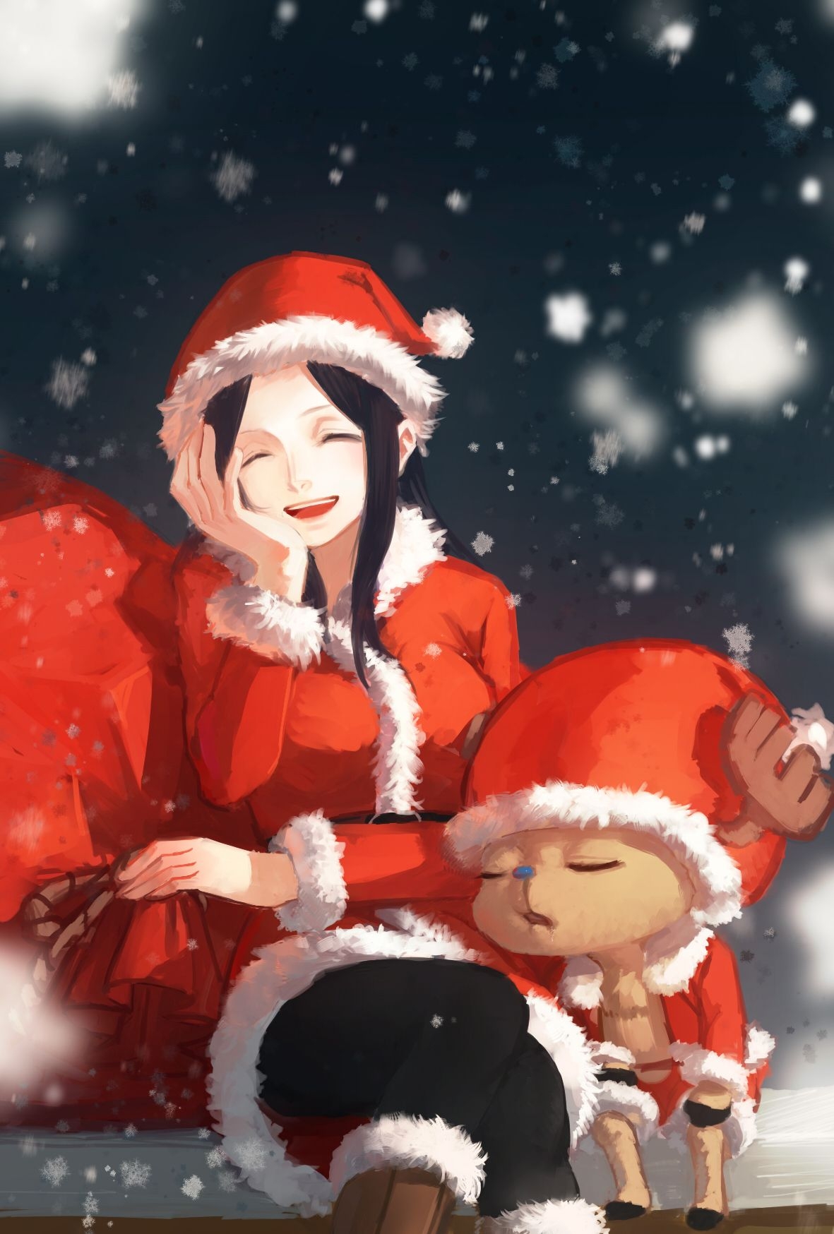 1190x1750 ONE PIECE, Christmas Anime Image Board, Phone