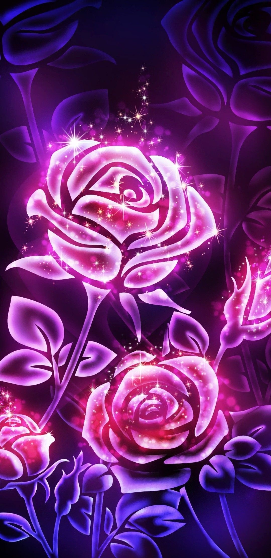 1080x2220 Rose Galaxy Wallpaper Free Rose Galaxy Background, Phone