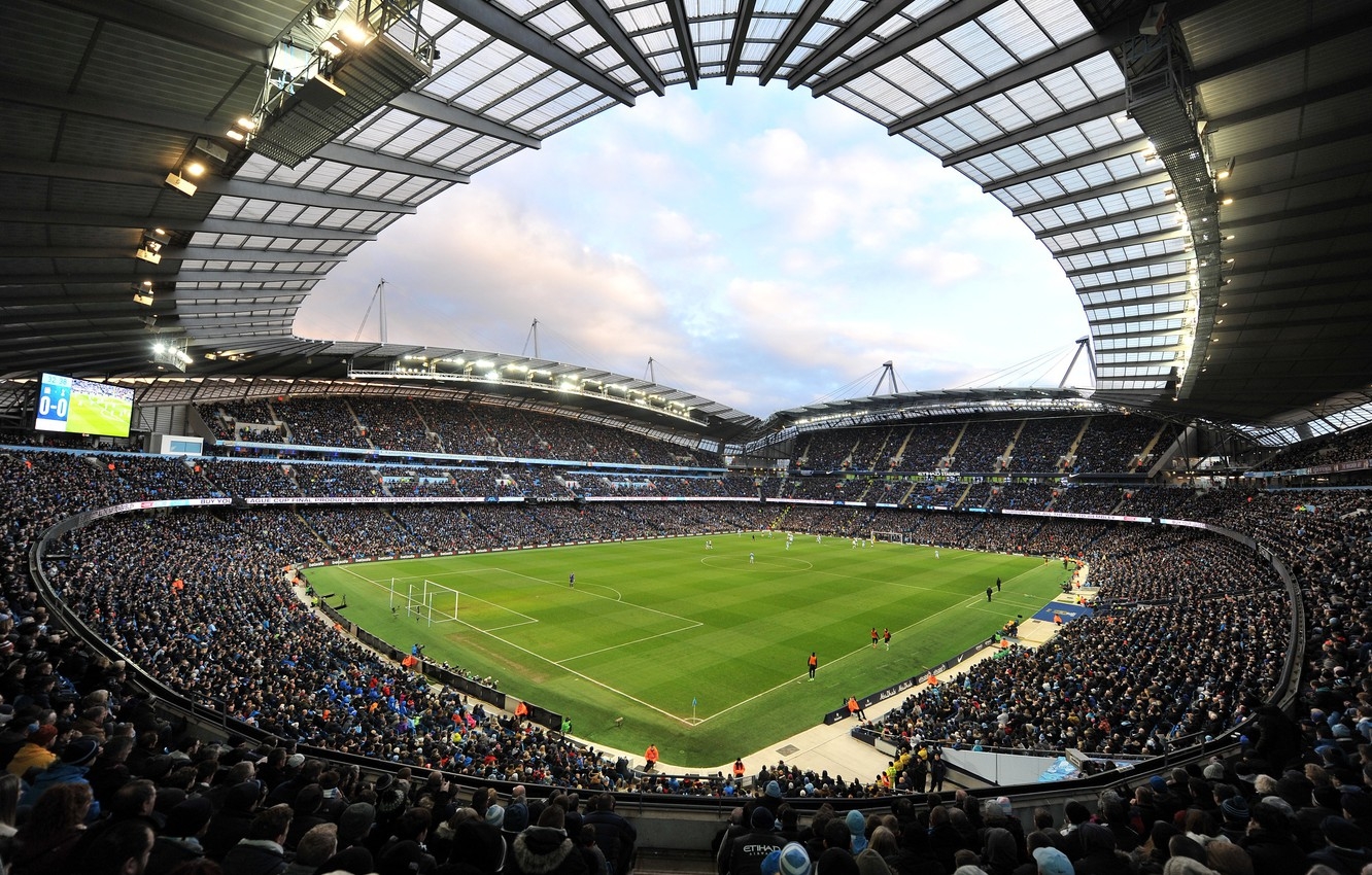 1340x850 Wallpaper football, stadium, Manchester City, Manchester City, Etihad Stadium, Etihad image for desktop, section спорт, Desktop