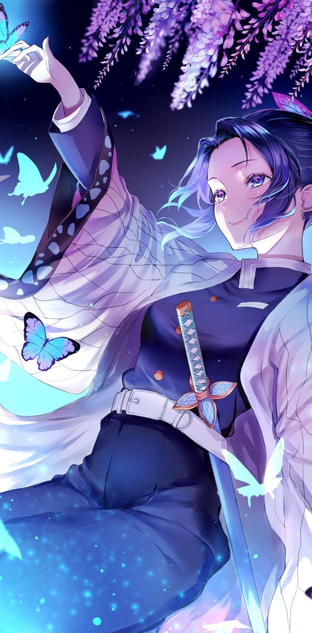 630x1280 Shinobu Kocho wallpaper, Phone