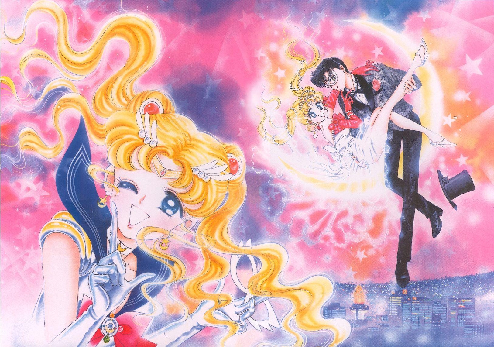 1630x1150 Usagi, Tuxedo Mask, Sailor Moon Artbook. Sailor Moon, Desktop