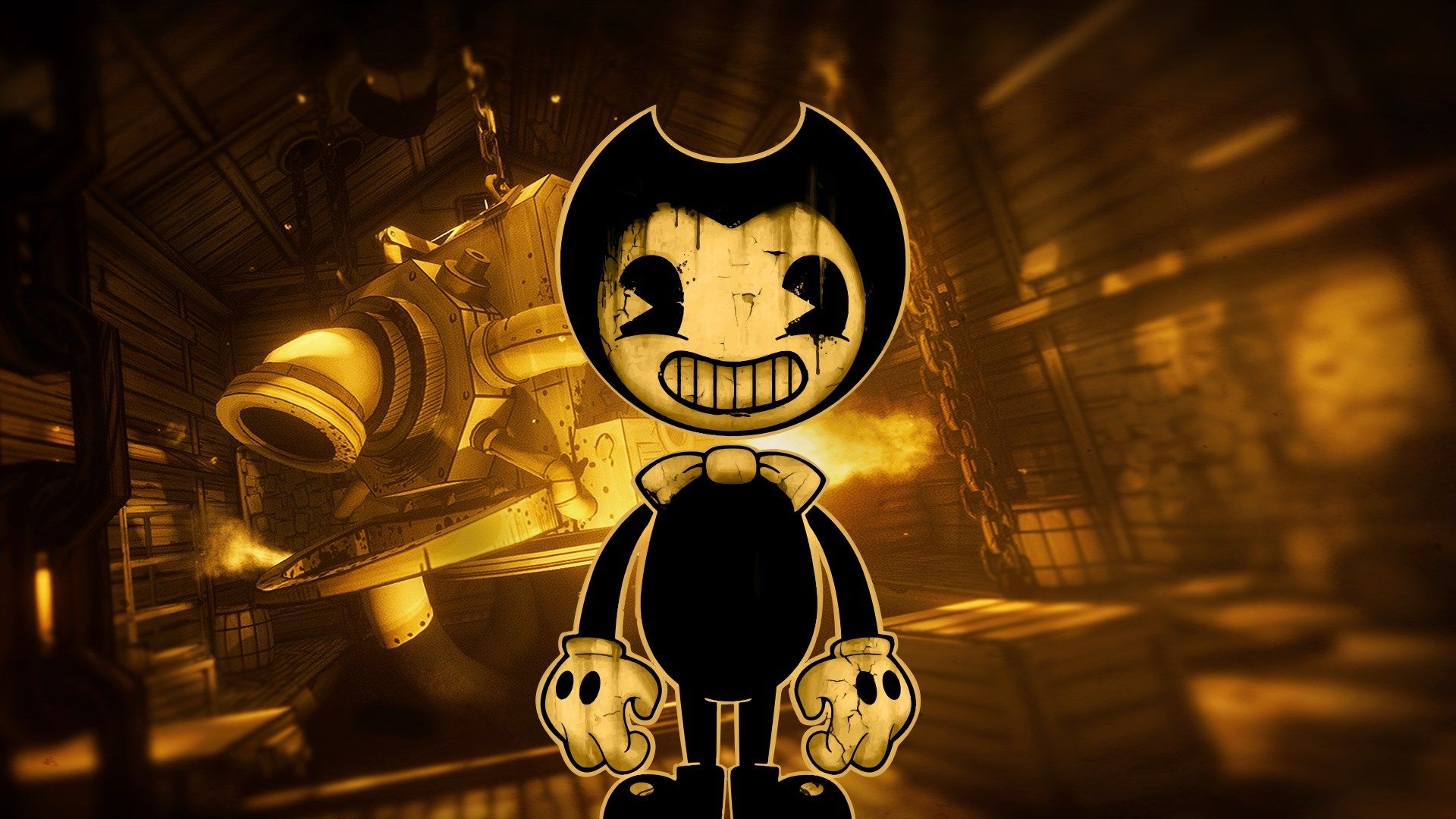 1920x1080 Bendy And The Ink Machine Logo Wallpaper, Desktop