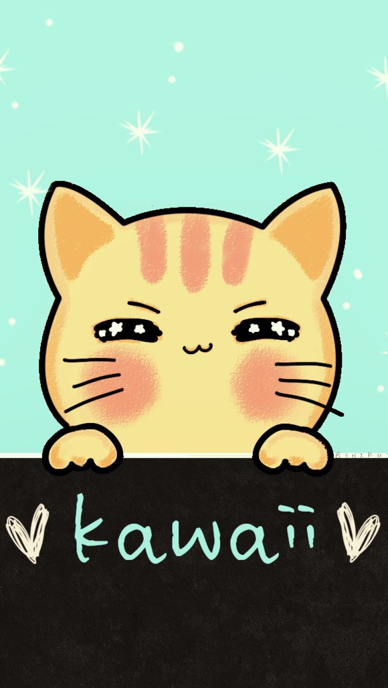 800x1420 Kawaii Cat Wallpaper • Wallpaper For You, Phone