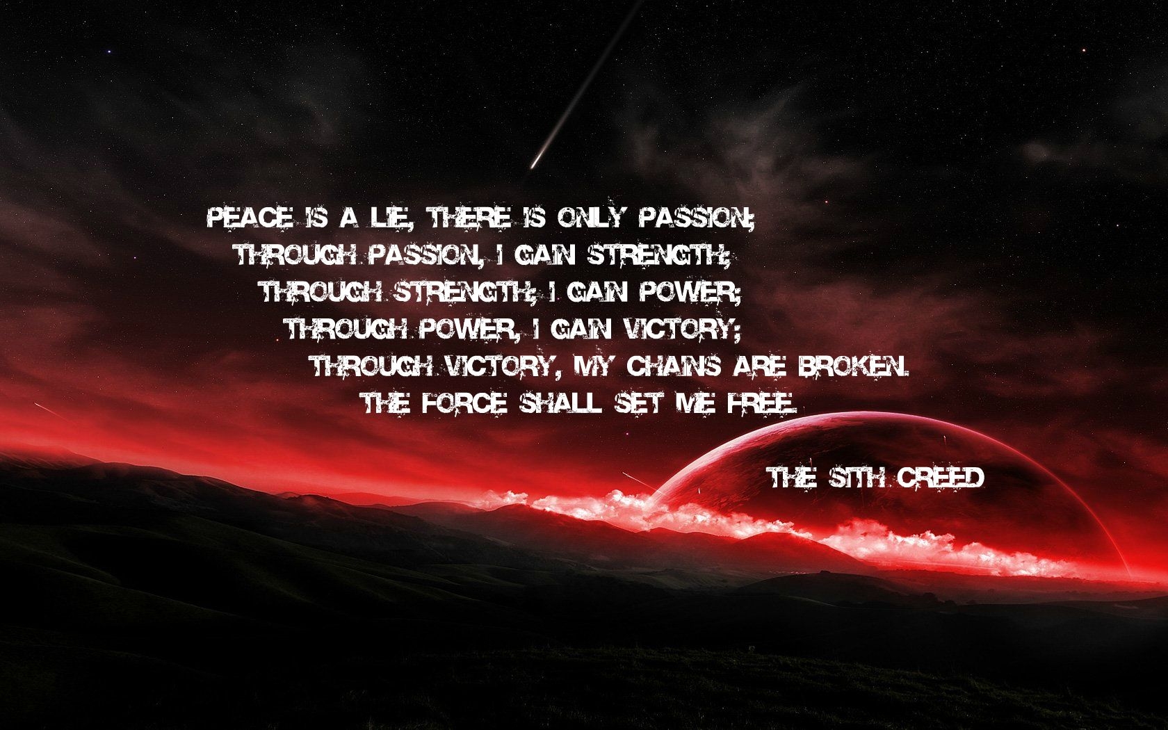 1680x1050 Sith Code Wallpaper. Sith, Star wars, Star wars sith, Desktop