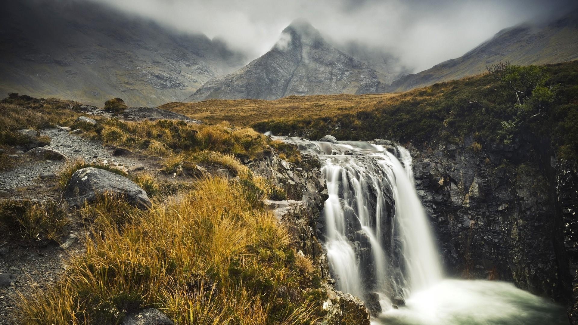 1920x1080 Mist scotland highlands isle of skye scottish wallpaper, Desktop