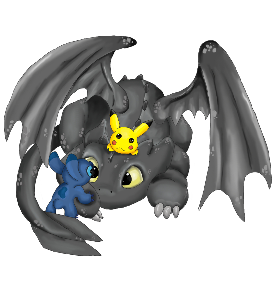 900x910 Free download toothless pikachu and stitch, Phone