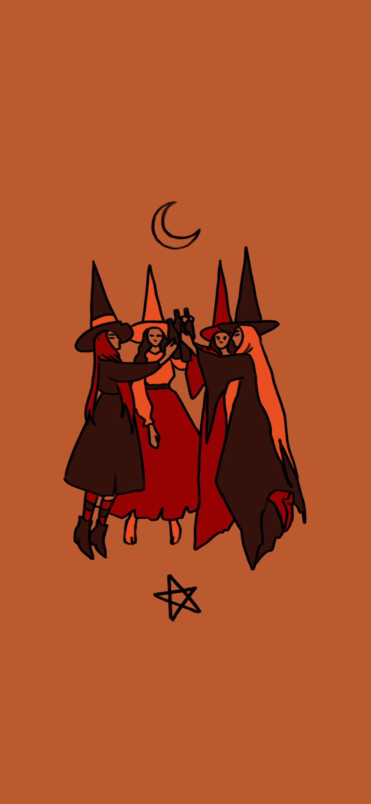 1190x2560 Witchy Aesthetic Wallpaper, Phone