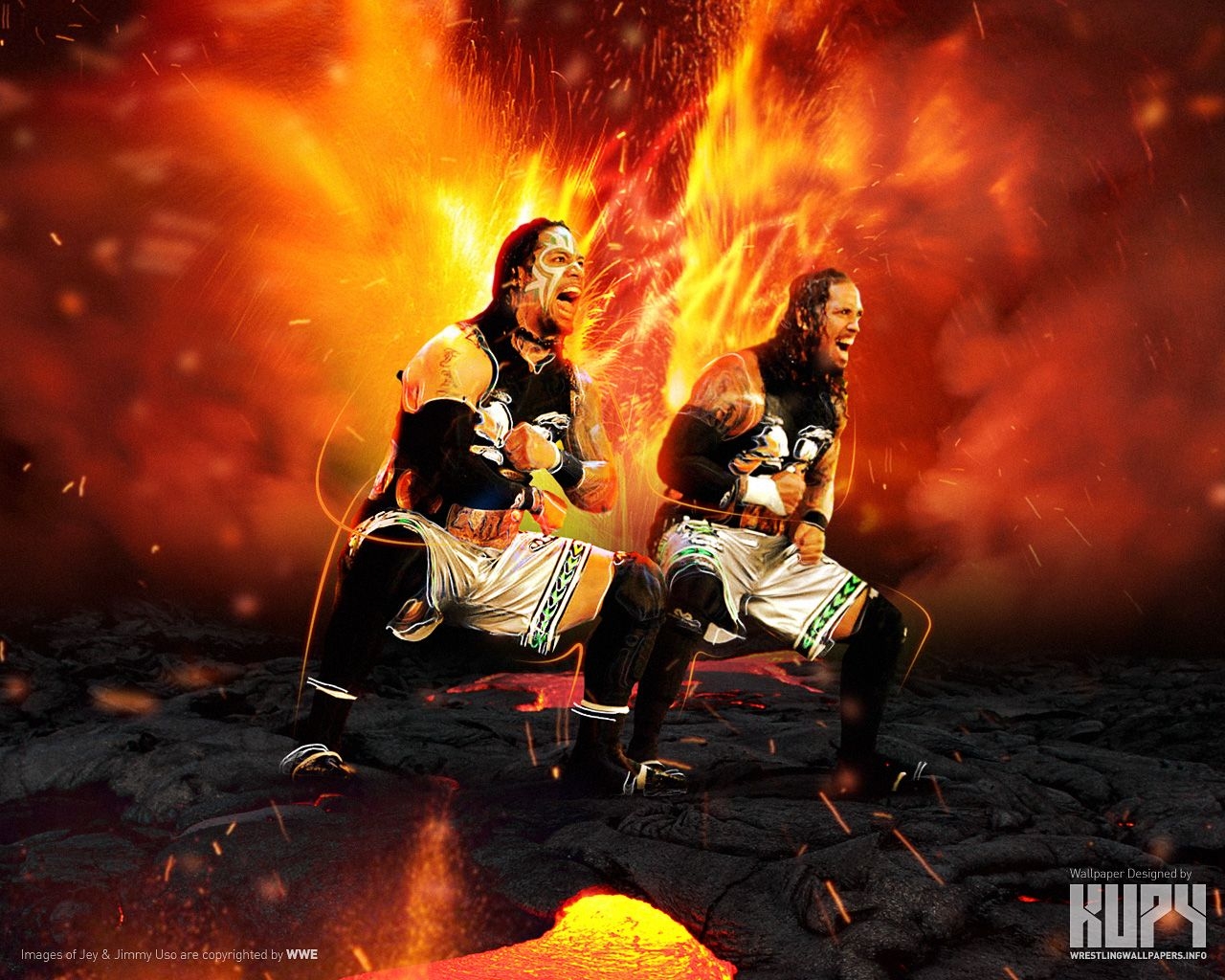 1280x1030 WWE Usos Wallpaper, Desktop