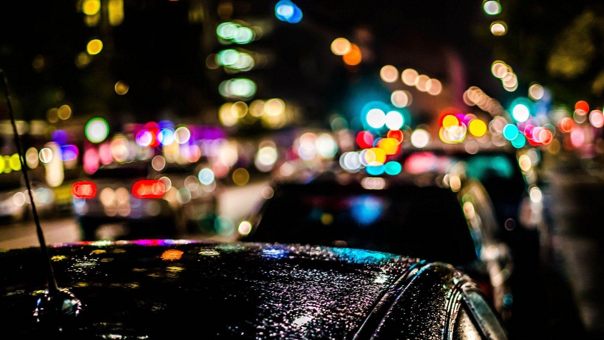 1920x1080 City Lights In Rain HD Wallpaperx1080, Desktop