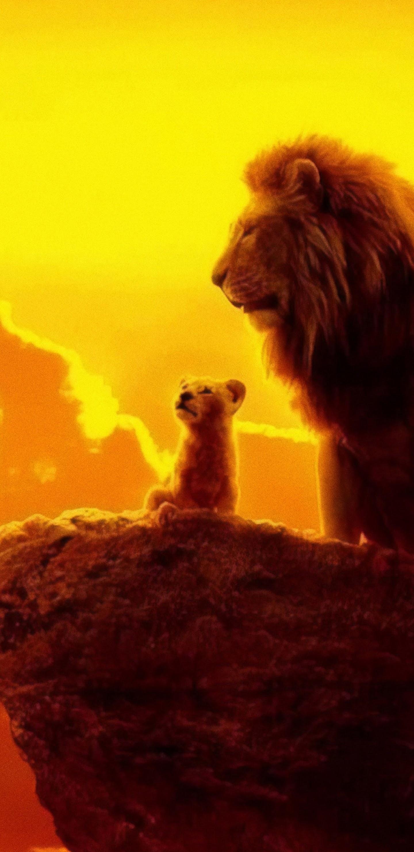 1440x2960 The Lion King 2019 Mufasa Simba 4K Wallpaper, Phone