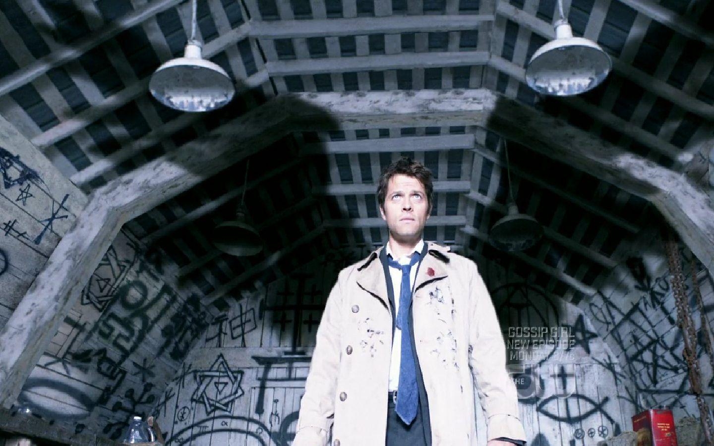 1440x900 Supernatural Background Castiel, Desktop