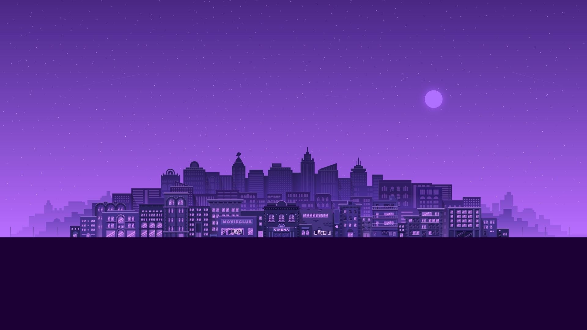 1920x1080 Purple City 1080P Laptop Full HD Wallpaper, HD Artist 4K, Desktop