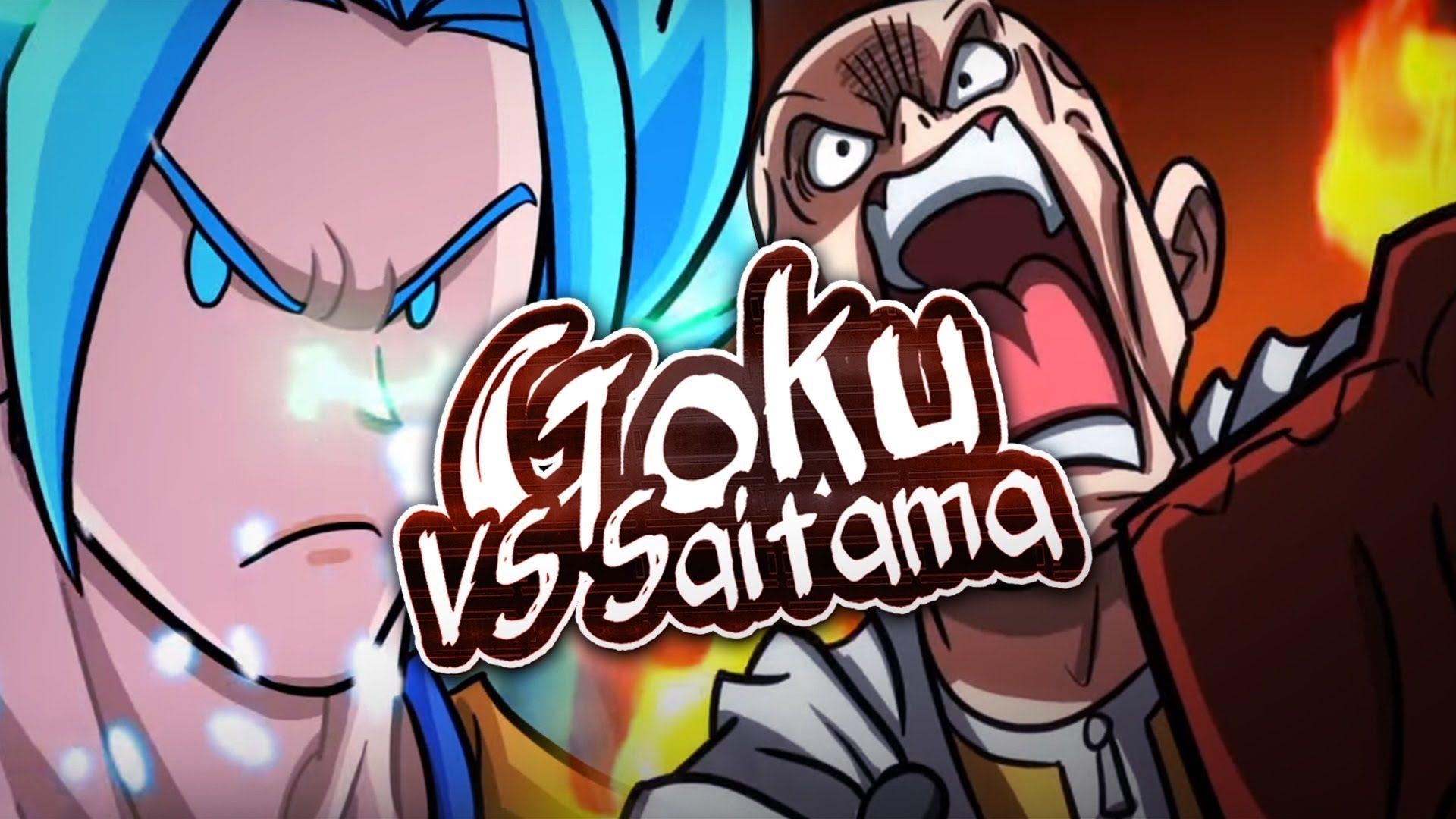 1920x1080 GOKU VS SAITAMA ( ONE PUNCH MAN ) ANIMACIÓN PARODIA, Desktop