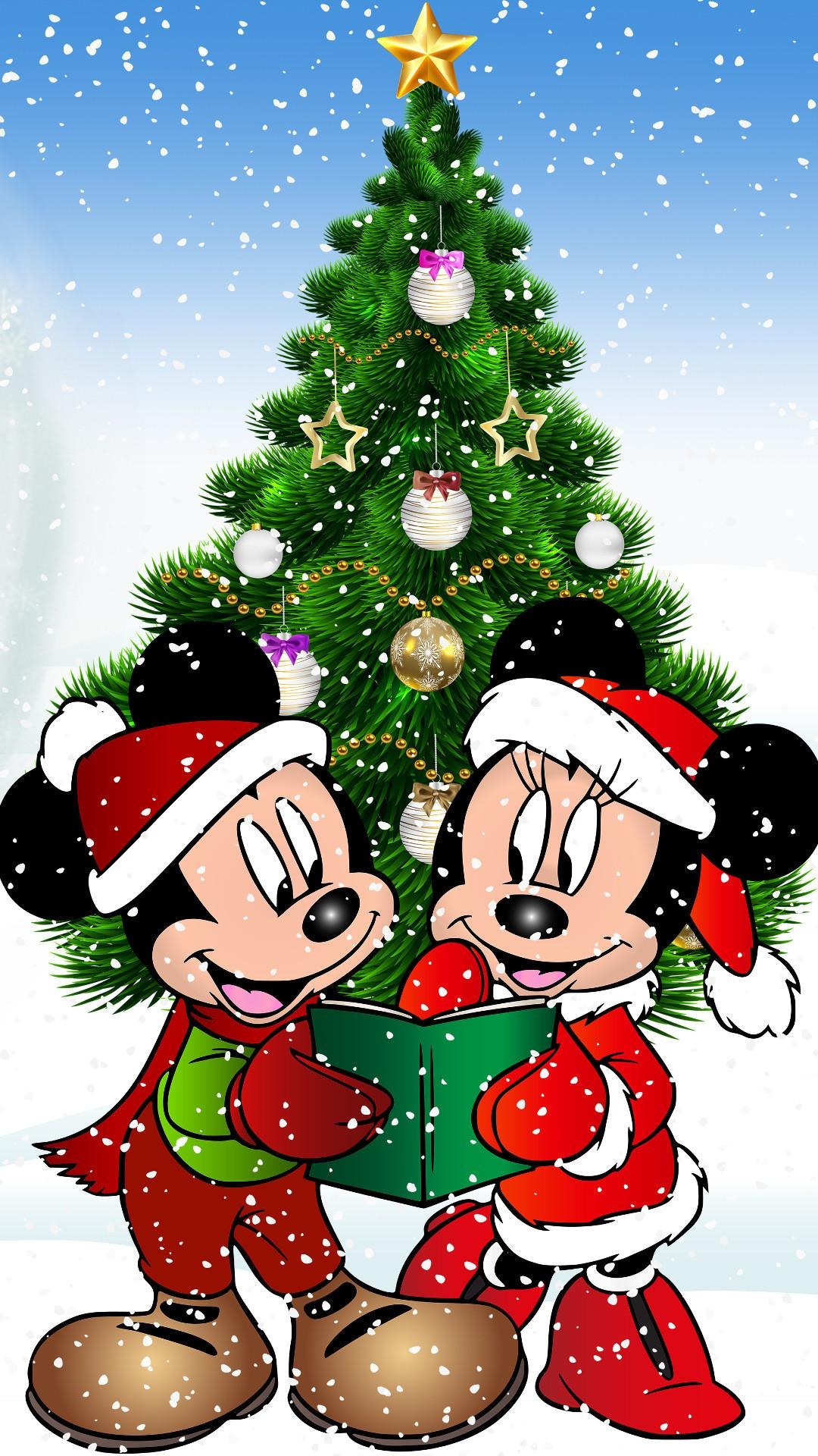 1080x1920 Mickey Christmas Wallpaper, Phone