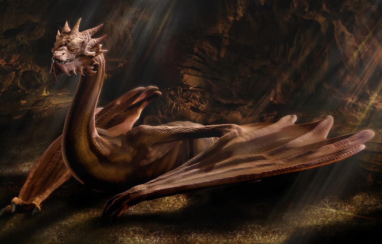 1340x850 Wallpaper Dragon, The Hobbit, Smaug, Winged, Dragon Of Middle, Desktop