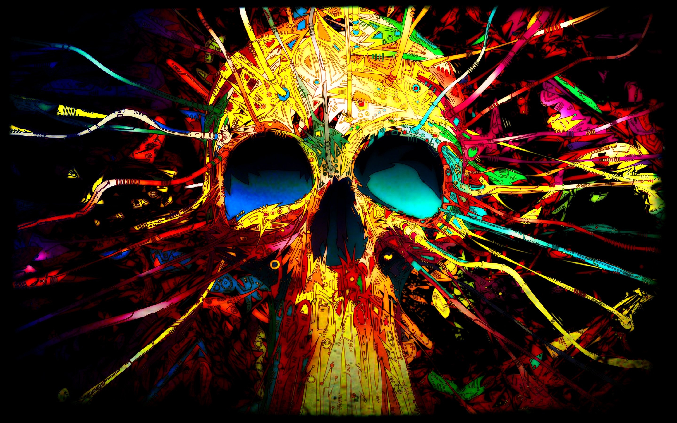 2880x1800 dark, Art, Artwork, Fantasy, Artistic, Original, Psychedelic, Horror, Evil, Creepy, Scary, Spooky, Halloween Wallpaper HD / Desktop and Mobile Background, Desktop