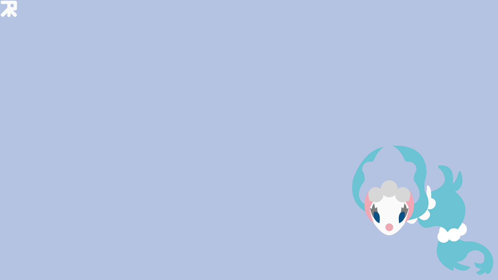 1920x1080 I made a Minimalistic Primarina Wallpaper! (Phone + Desktop), Desktop