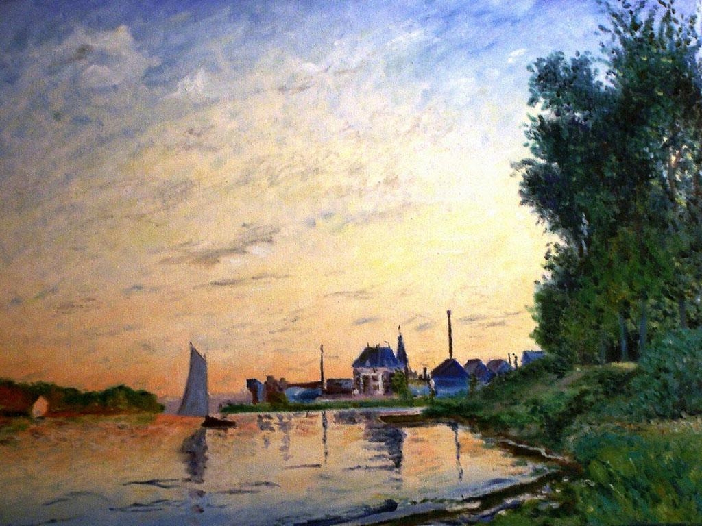 1030x770 Claude Monet Landscape Painting. Sense of place, Desktop