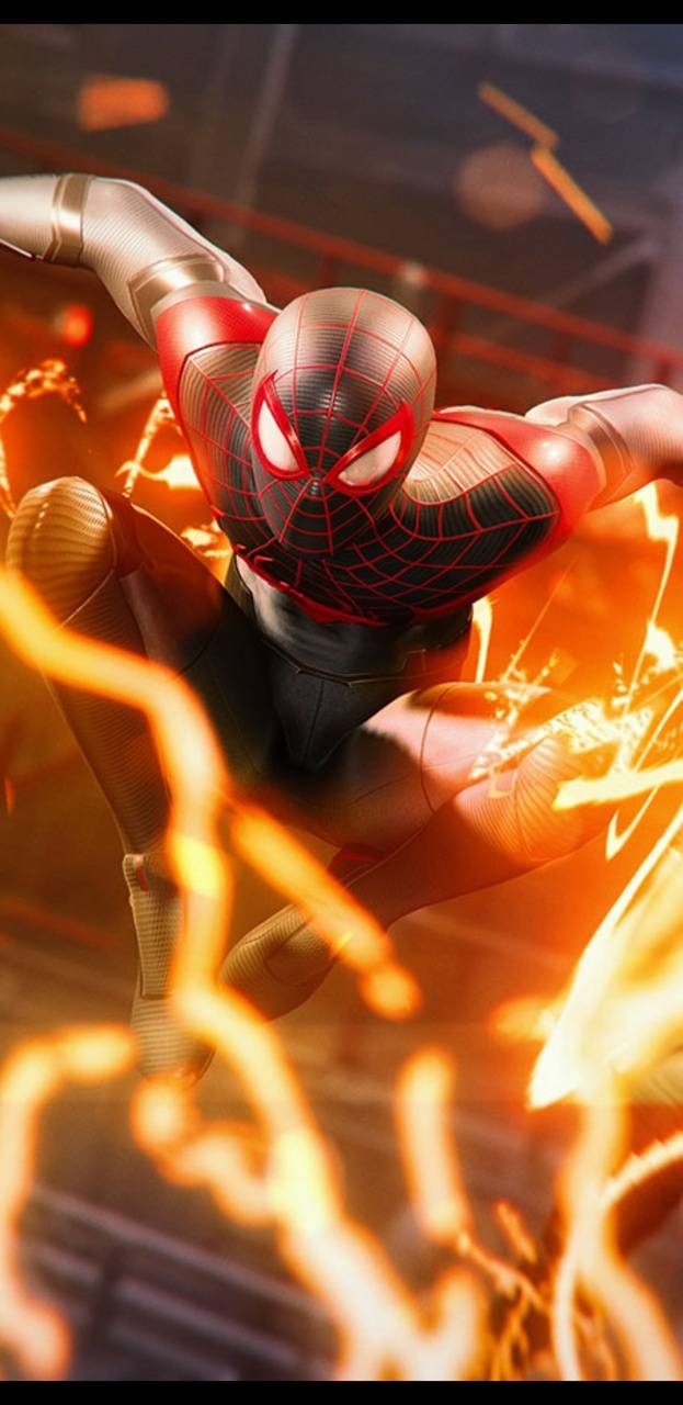 630x1280 Miles Morales wallpaper, Phone