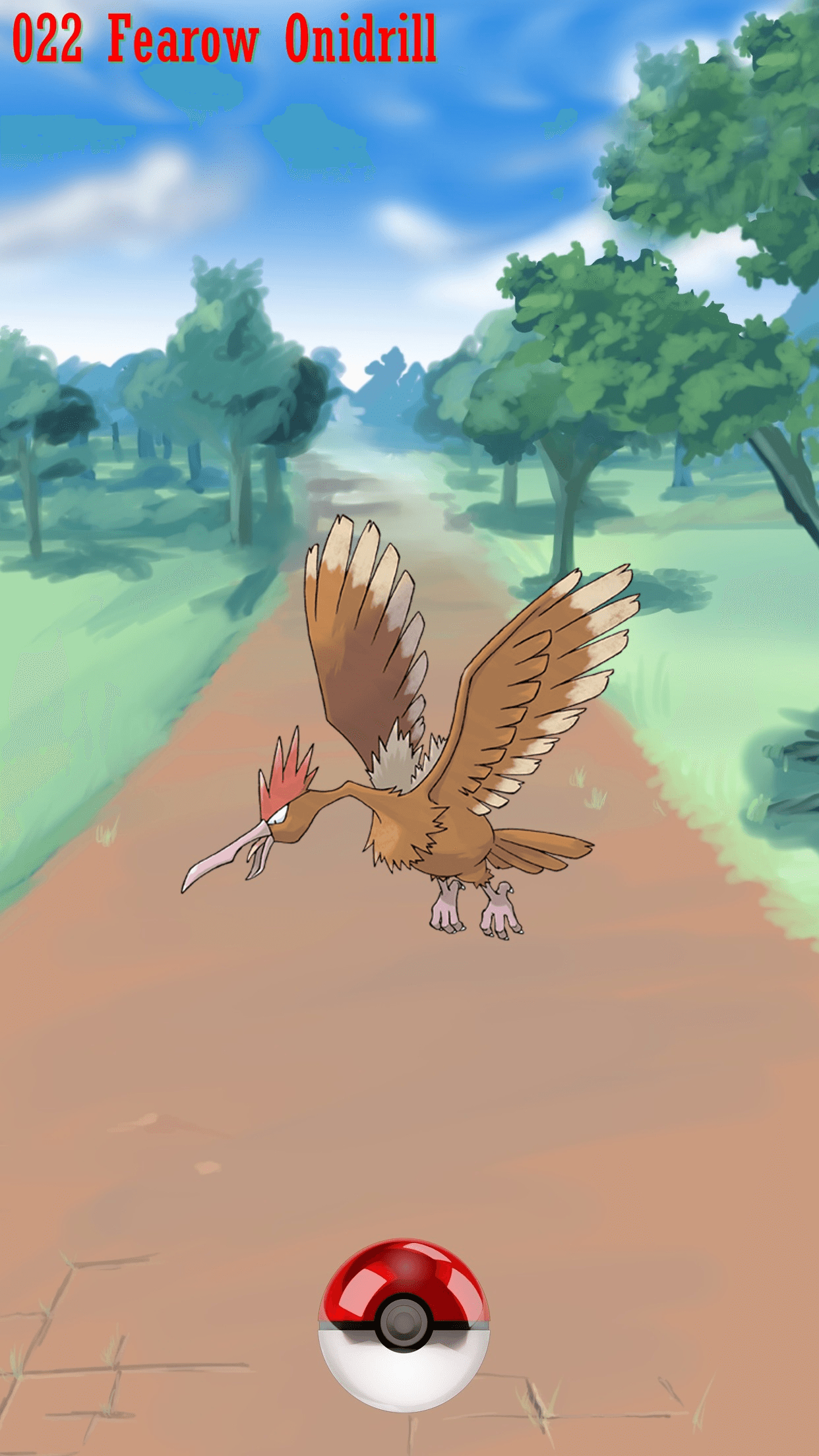 1250x2210 Street Pokeball Fearow Onidrill, Phone