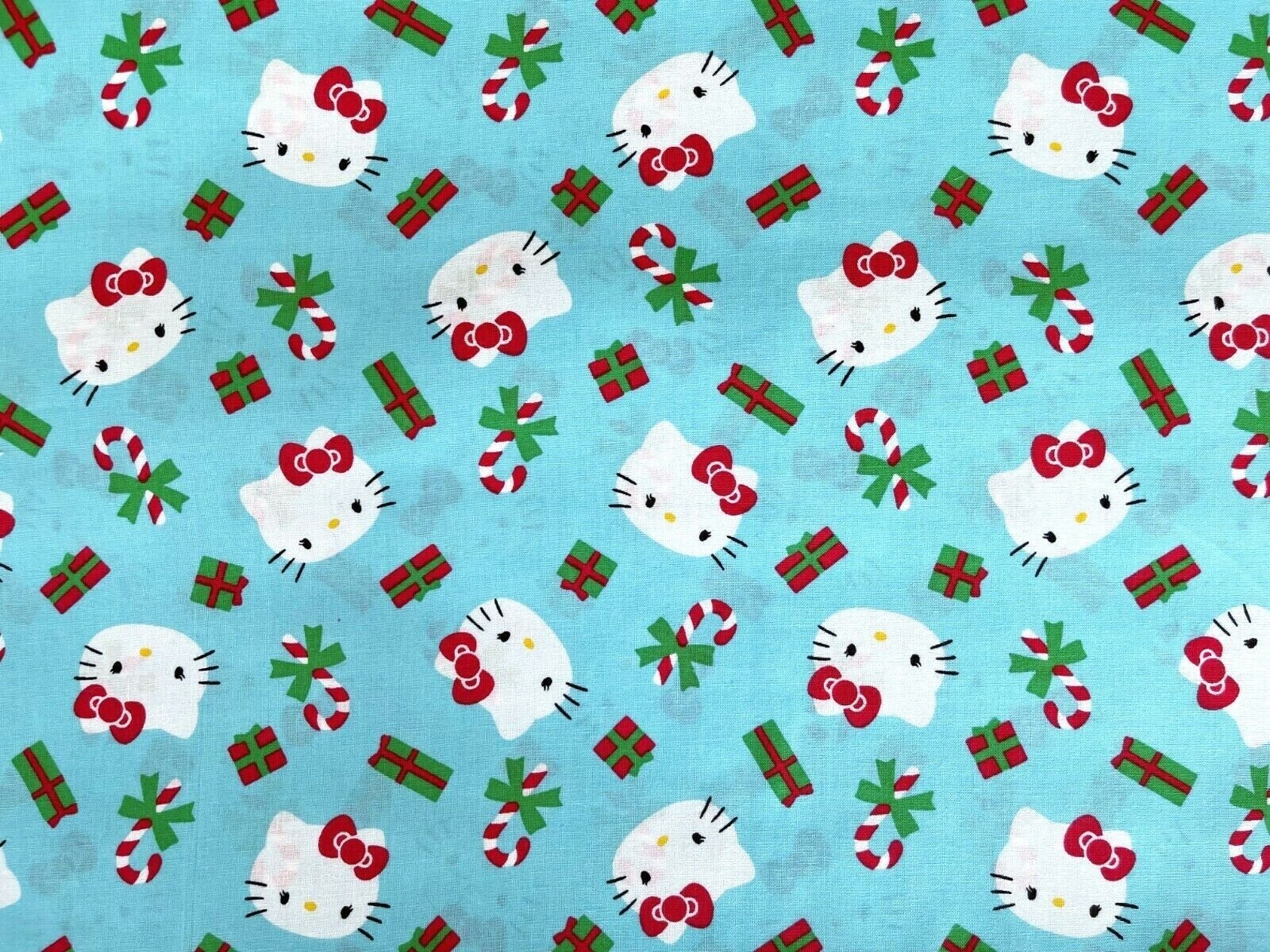 1600x1200 Cotton Quilt Fabric Christmas Presents Toss Hello Kitty Sanrio by FQ (18x22), Desktop