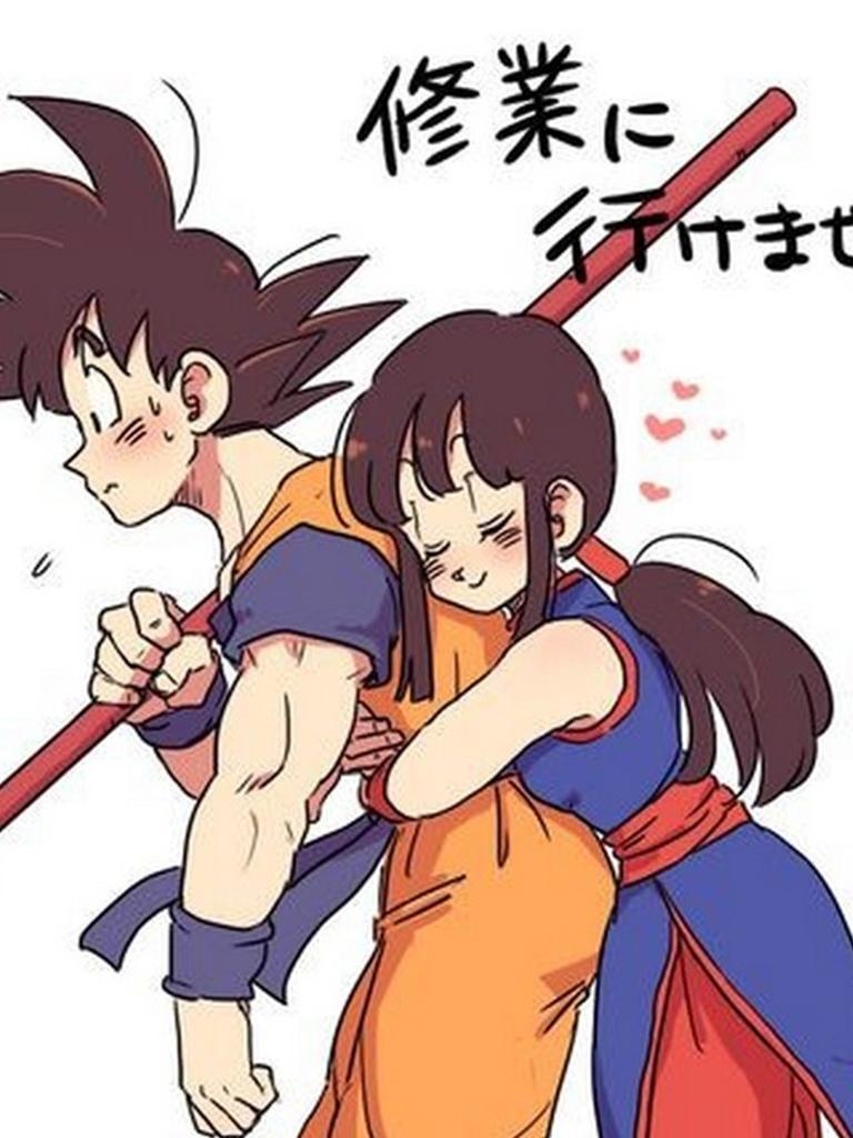 770x1030 Goku and Chi Chi Wallpaper background for Android, Phone