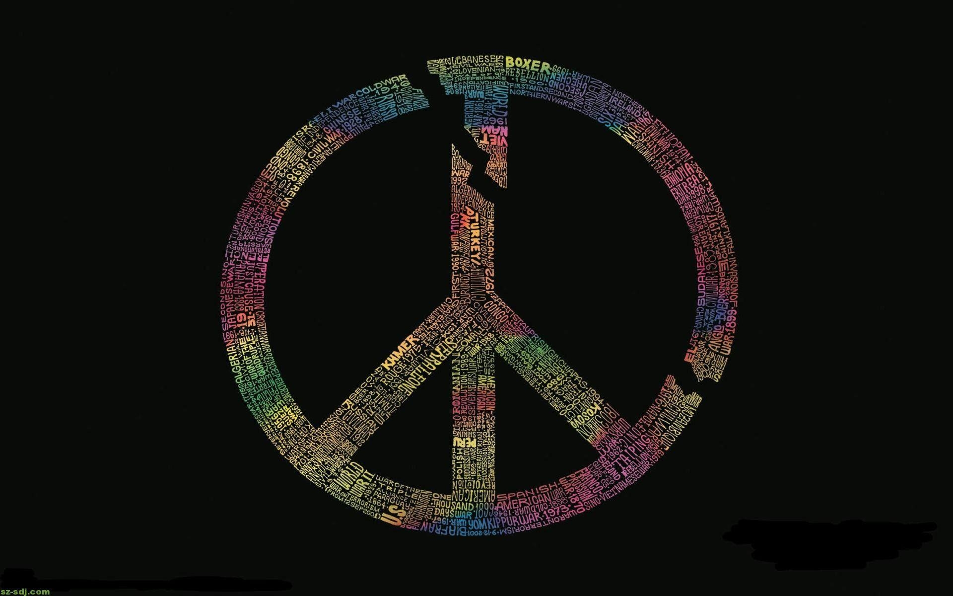 1920x1200 3D Peace Sign Wallpaper, Desktop